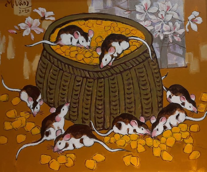 Tranh xuân Canh Tý

